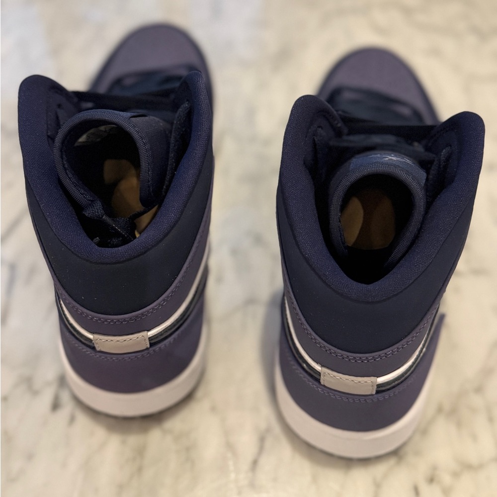 NIKE JORDAN 1 Mid Obsidian Sanded Purple (2020) - Picture 6 of 11